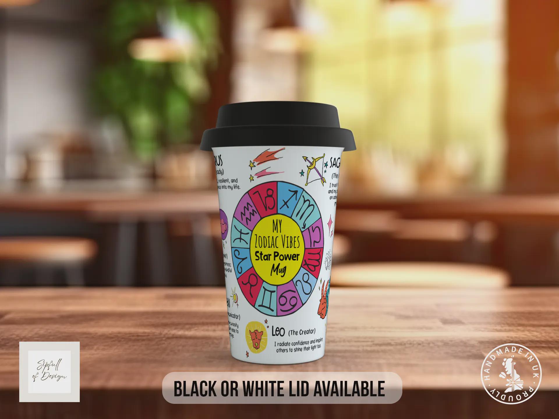 Zodiac Vibes Travel Mug – All Star Signs Astrology Insulated Cup