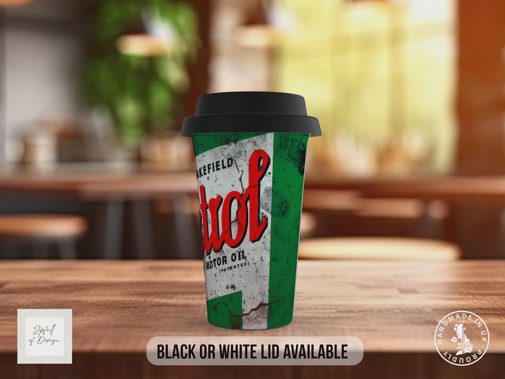 Castrol Motor Oil Travel Mug – Retro Vintage Insulated Coffee Cup