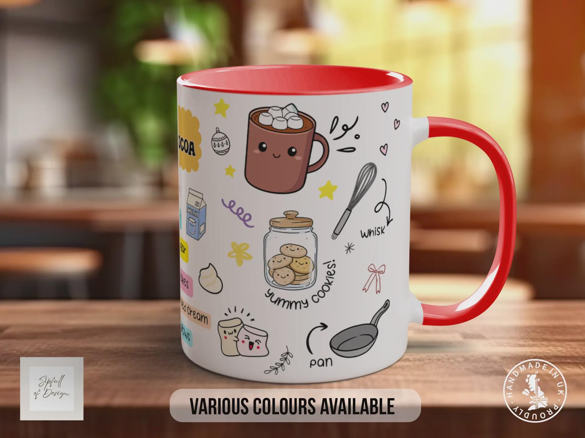 The Best Christmas Cocoa Mug – Festive Hot Chocolate Recipe Mug | Cute Christmas Gift | Handmade in Sussex UK