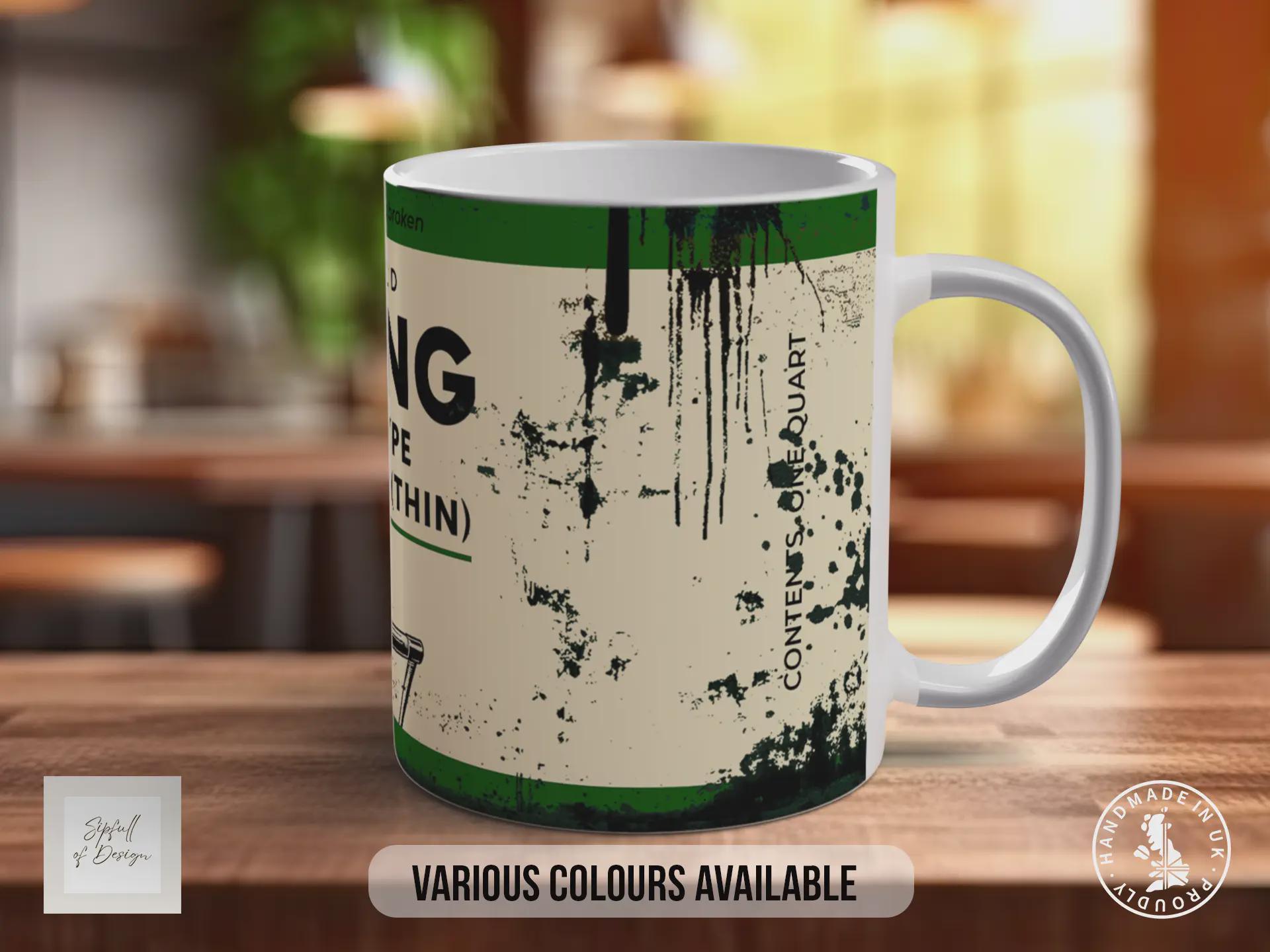Girling Damper Oil Mug | Vintage Wakefield Piston Type Tin Design