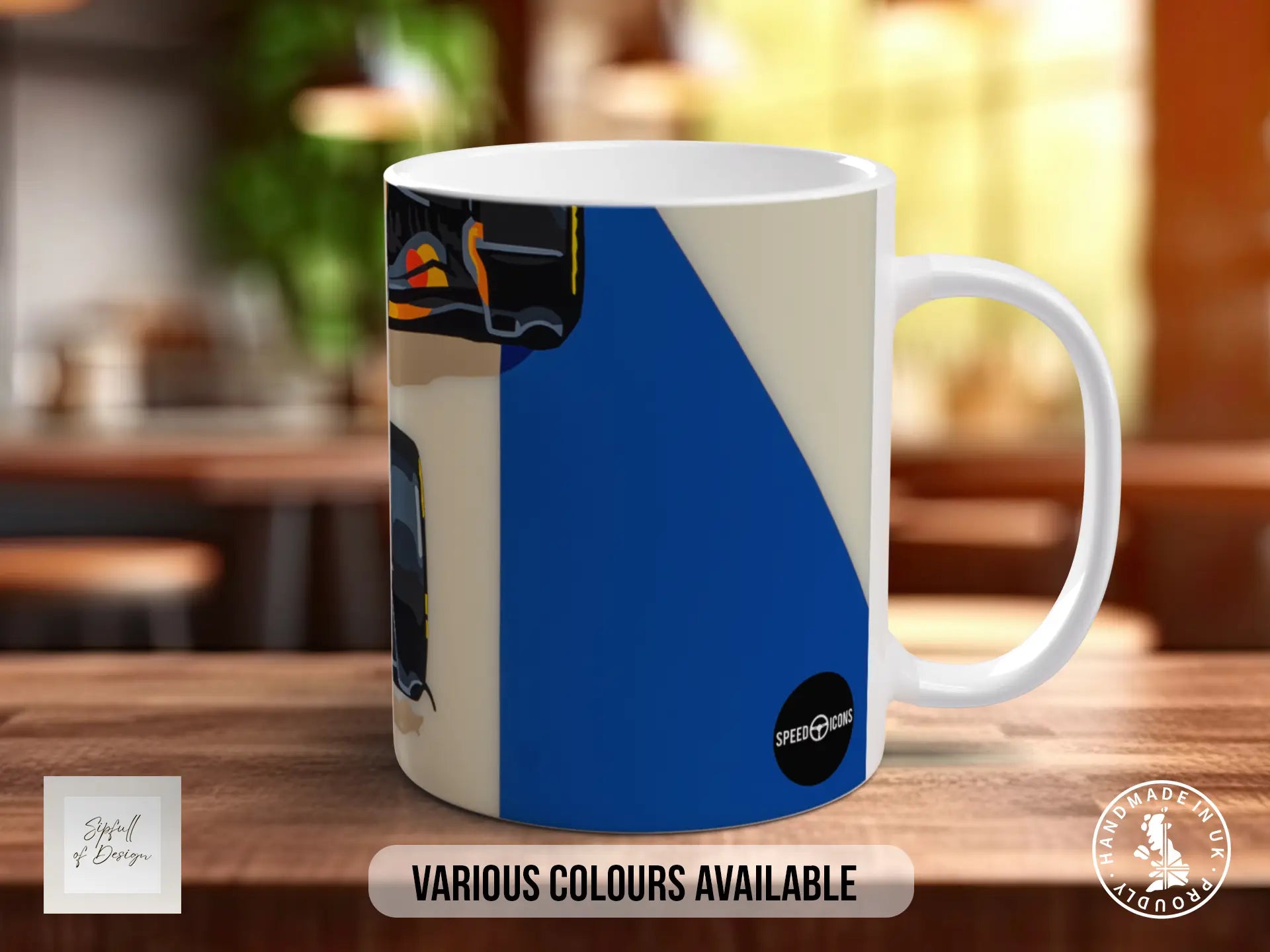 Lewis Hamilton British GP Signature Mug – Joel Clark artwork, right view