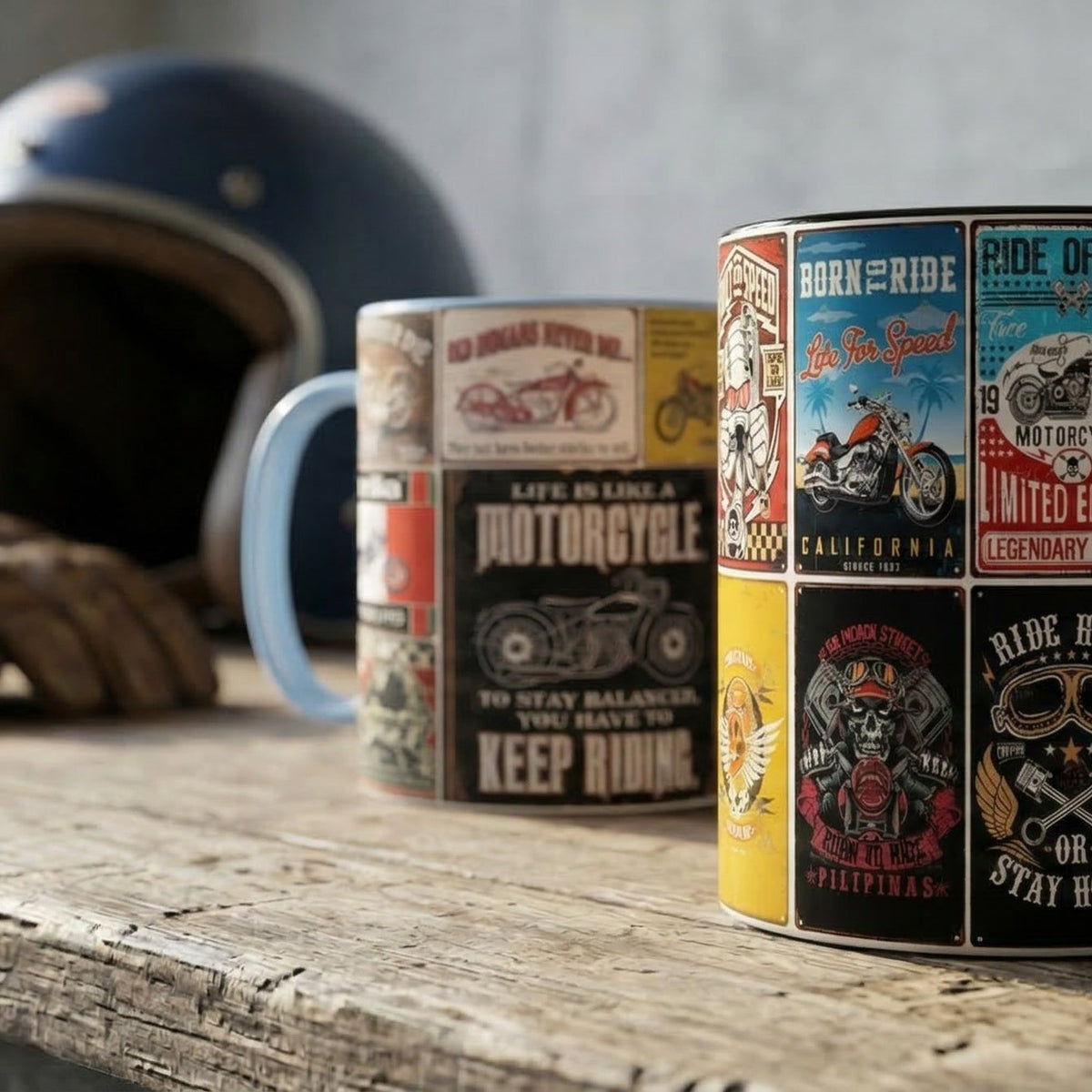 Motorbike Mugs | Gifts for Motorcycle Riders – Sipfull of Design
