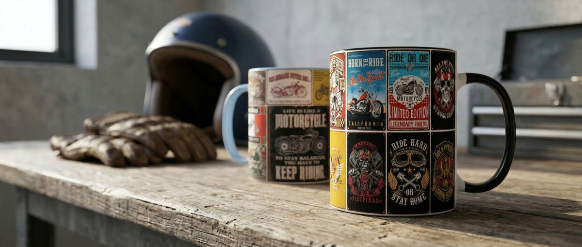 Motorbike Mugs | Gifts for Motorcycle Riders – Sipfull of Design