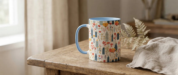 Cityscape Wildflower Mugs - Sipfull of Design
