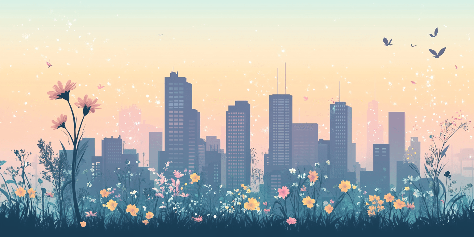 Cityscape Wildflower Mugs - Sipfull of Design