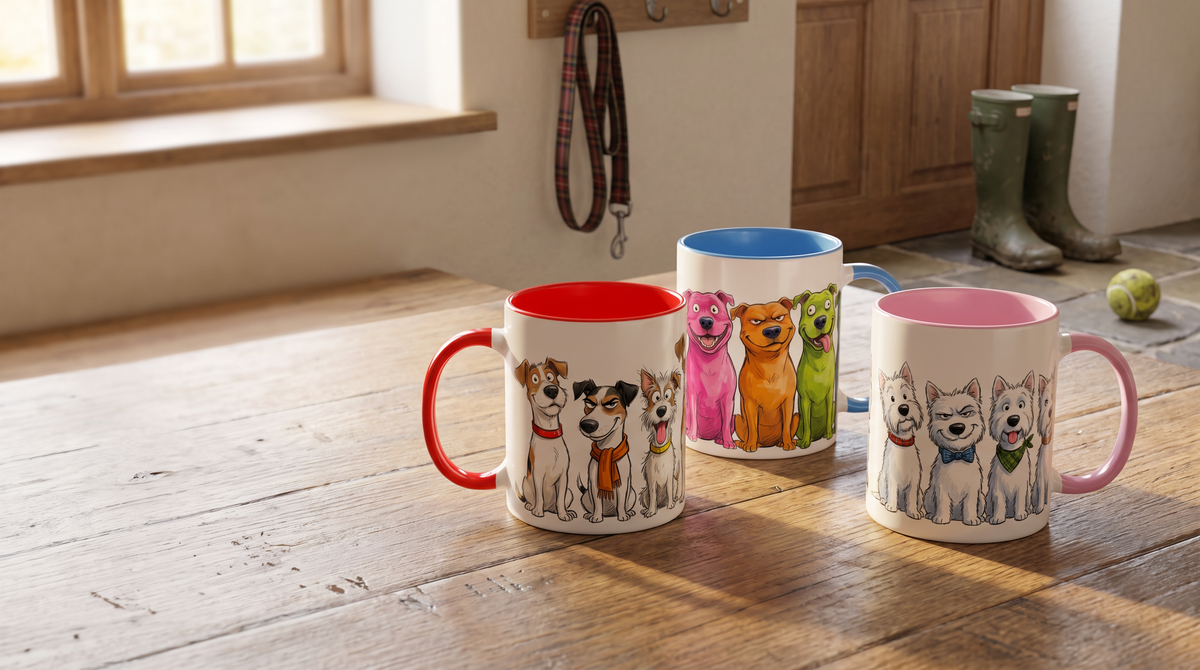 Terrier Mugs | Jack Russell, Staffie & Westie Mugs - Sipfull of Design