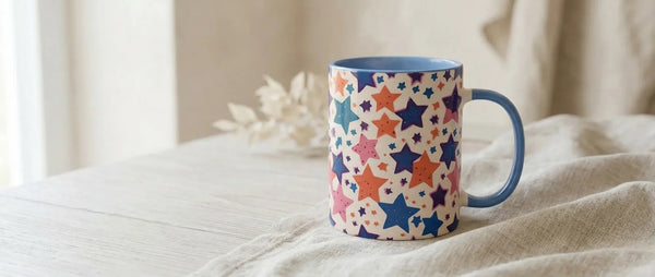 Stars Pattern Mugs - Sipfull of Design
