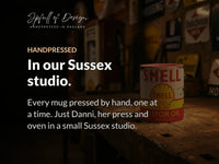 Shell Motor Oil Mug – Vintage Petrol Can Gift