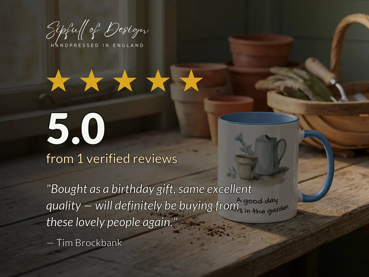 Potting Shed Mug — A Good Day