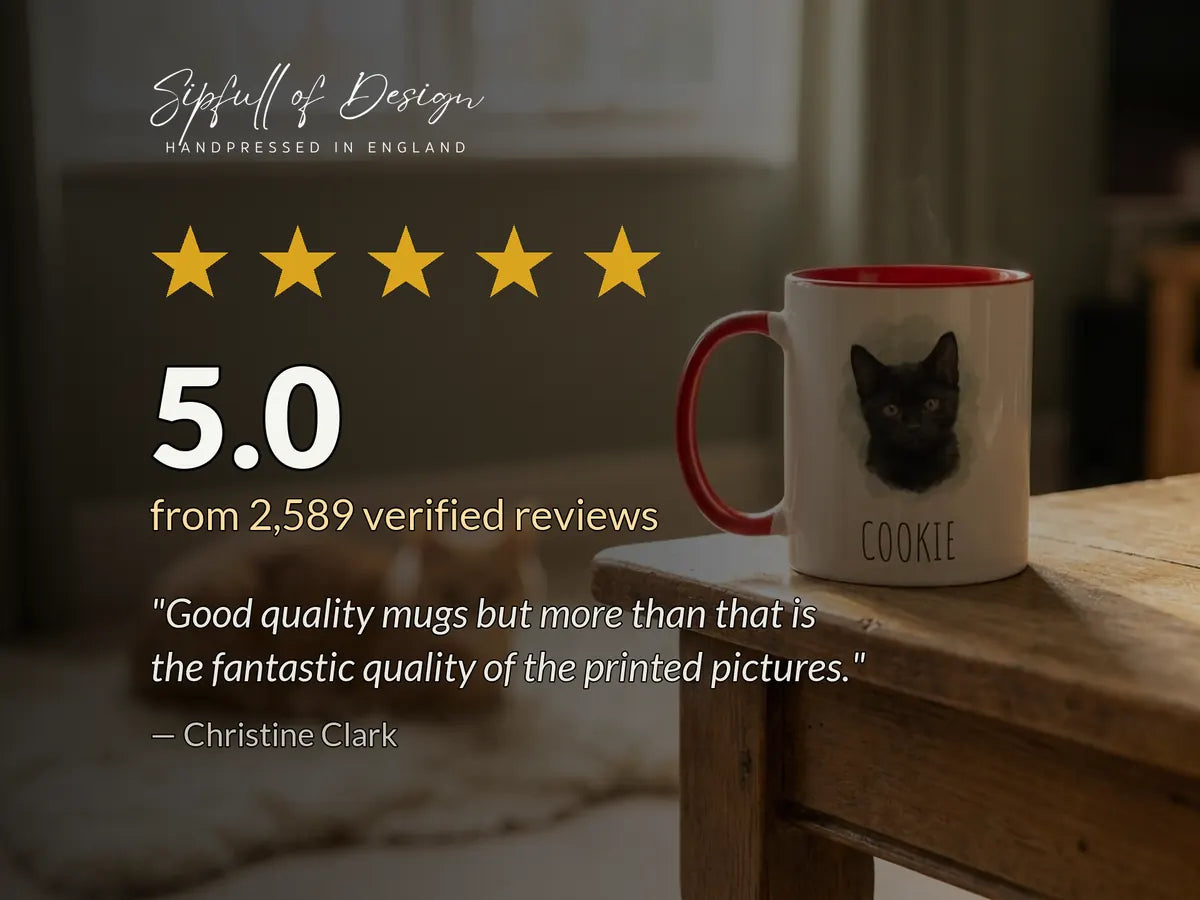 Purrtrait Mug | Personalised Cat Portrait From Your Photo
