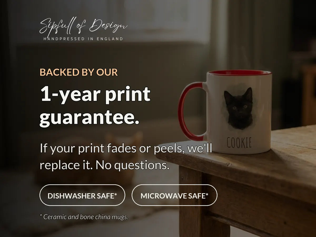 Purrtrait Mug | Personalised Cat Portrait From Your Photo