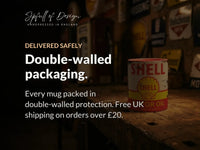 Shell Motor Oil Mug – Vintage Petrol Can Gift