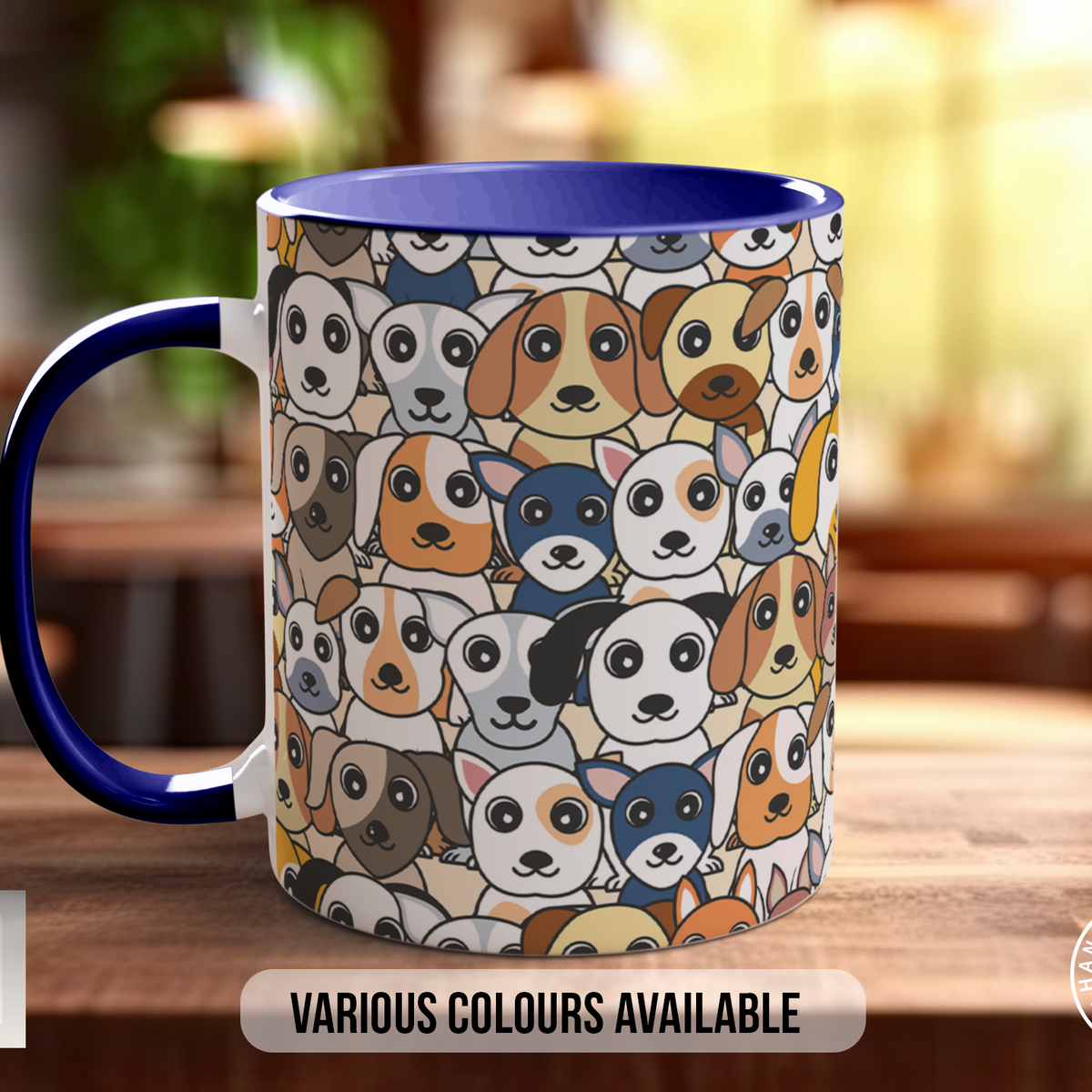 Dog Crowd Mug | Colourful Puppy Pattern | Dog Lover Gift – Sipfull of ...