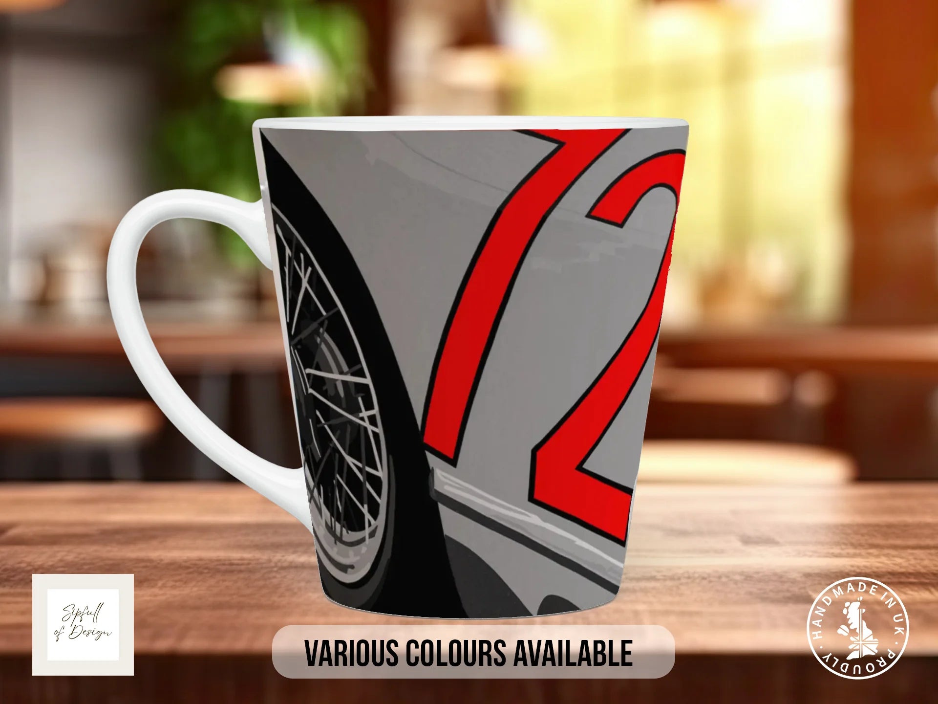 722 Mercedes-Benz 300 SLR Mug | Joel Clark Signature Automotive Design 12oz Latte