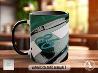 Porsche 904 Signature Mug – Joel Clark artwork, left view