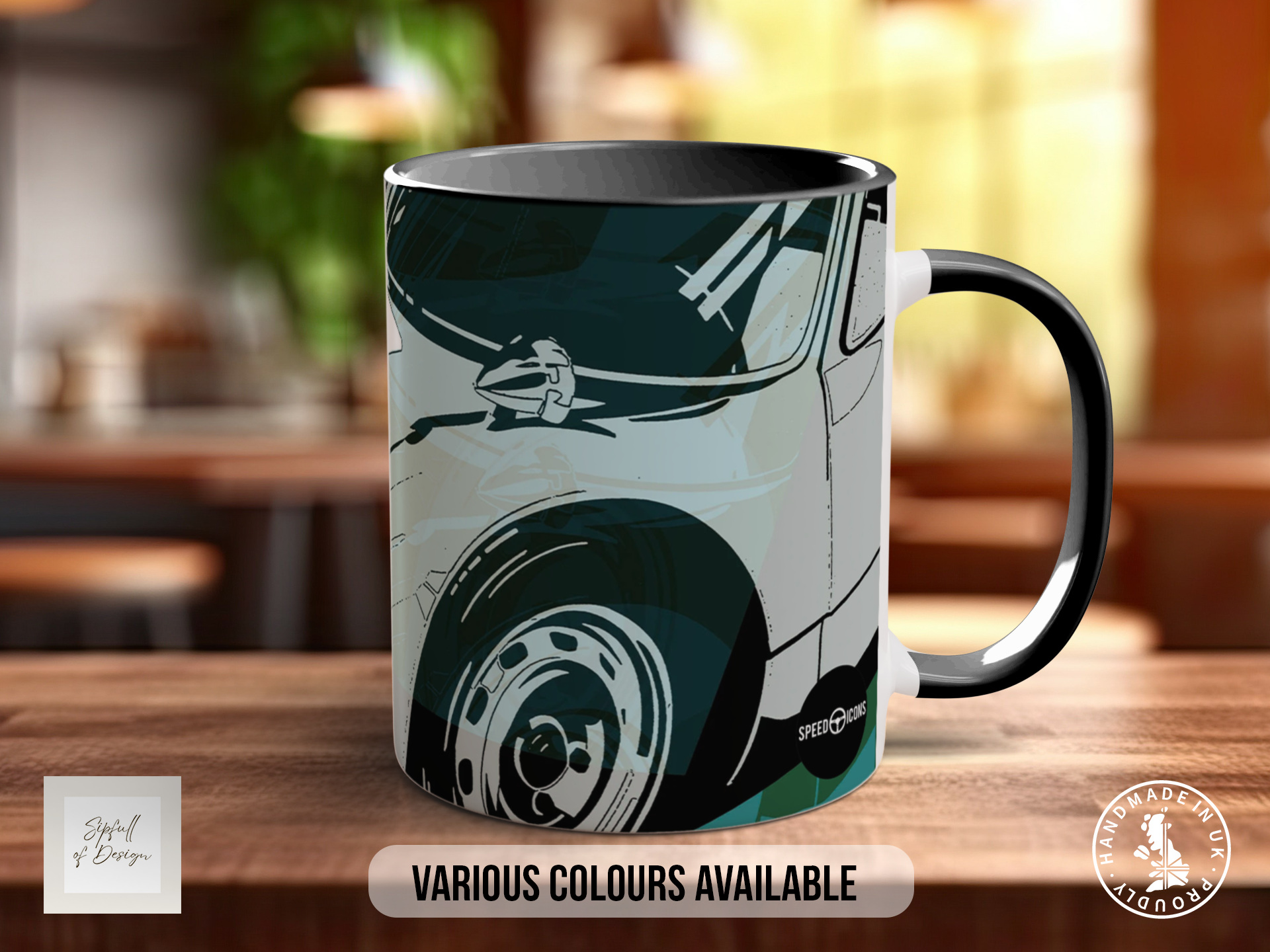 Porsche 904 Signature Mug – Joel Clark artwork, right view
