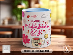 You Are My Cup of Tea Mug | Happy Valentine's Day Doodle Gift