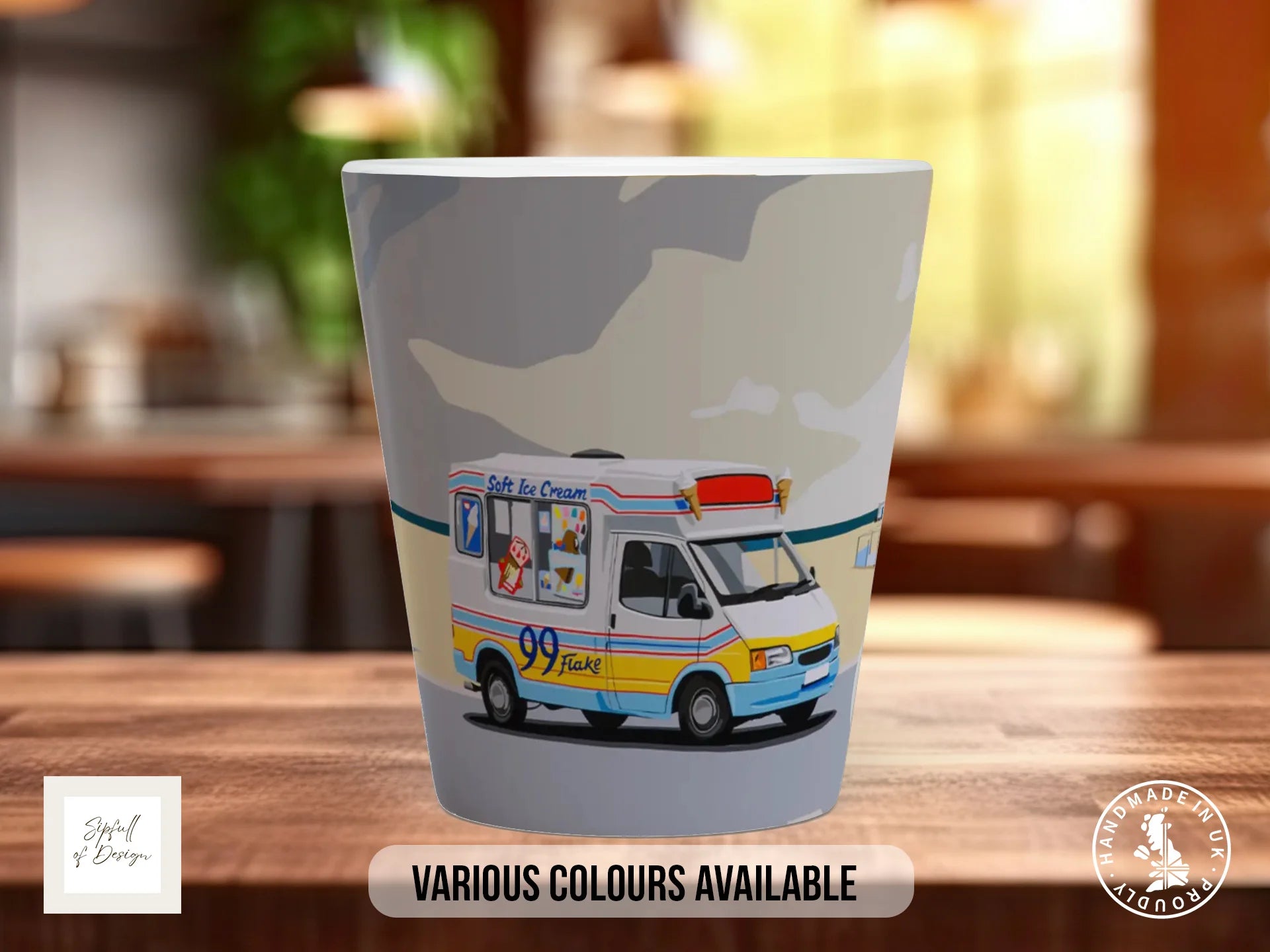 99 Flake Mug | Joel Clark Signature Art 12oz Latte