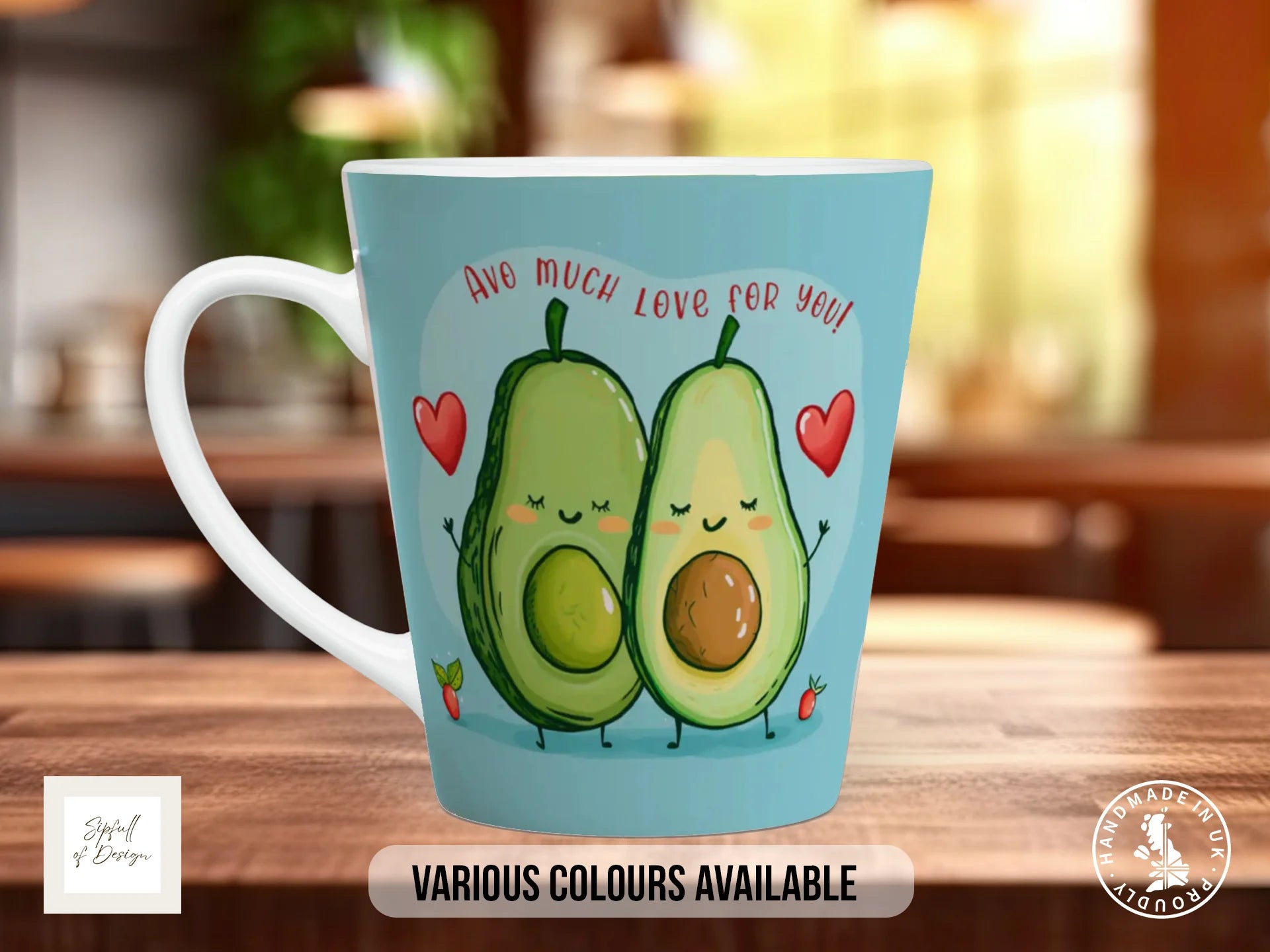 Avo Much Love For You Mug | Avocado Valentine’s Mug 12oz Latte