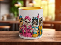 Beach Cats Mug – funny holiday cats, centre view
