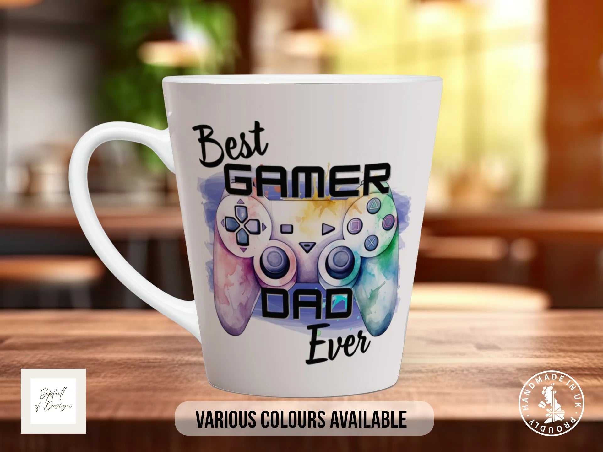 Best Gamer Dad Mug 12oz Latte