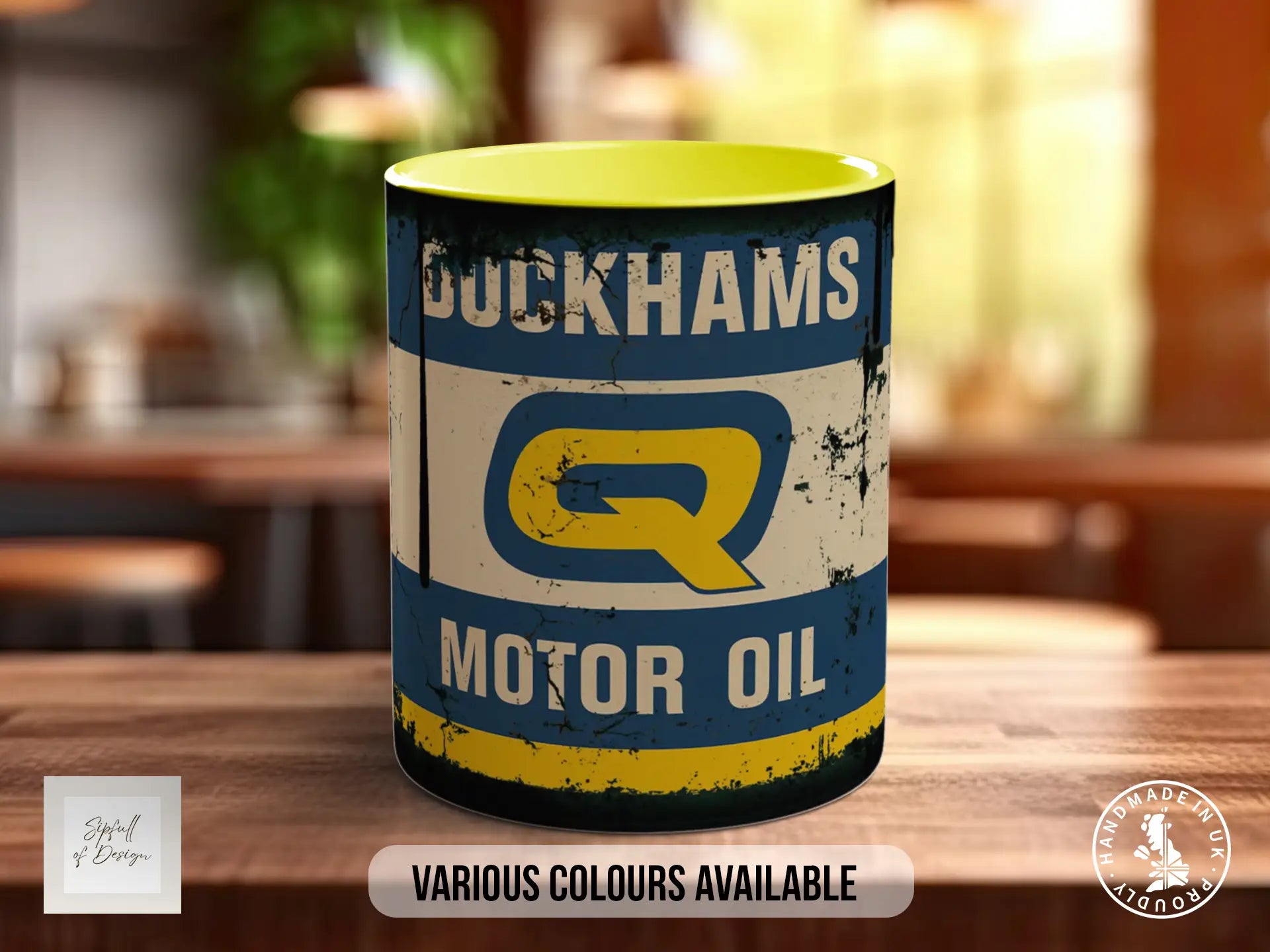 Duckhams Q Motor Oil Mug | Retro Racing Mug for Car Lovers