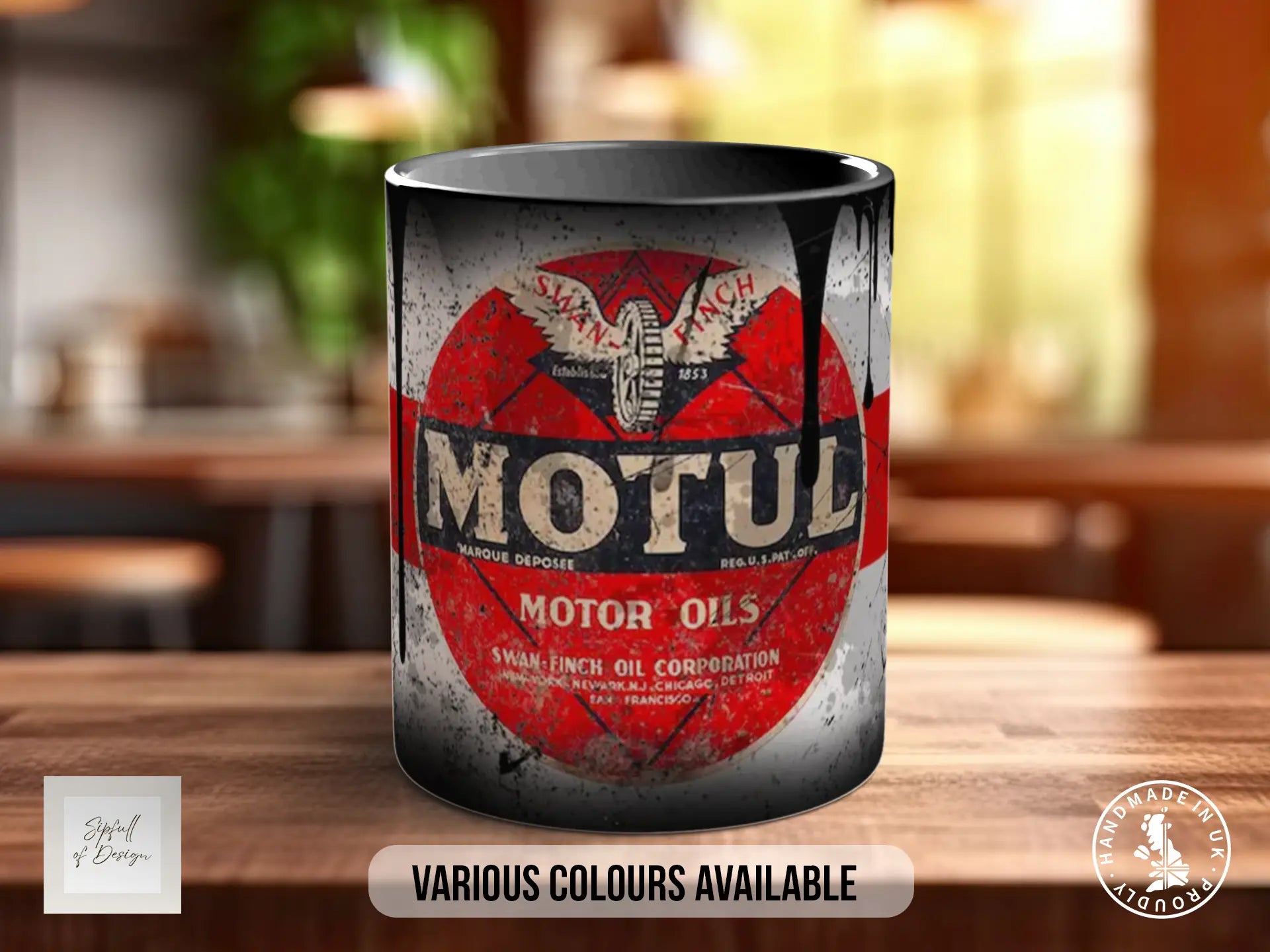 Motul Motor Oil Mug | Vintage Retro Motorsport Garage Gift
