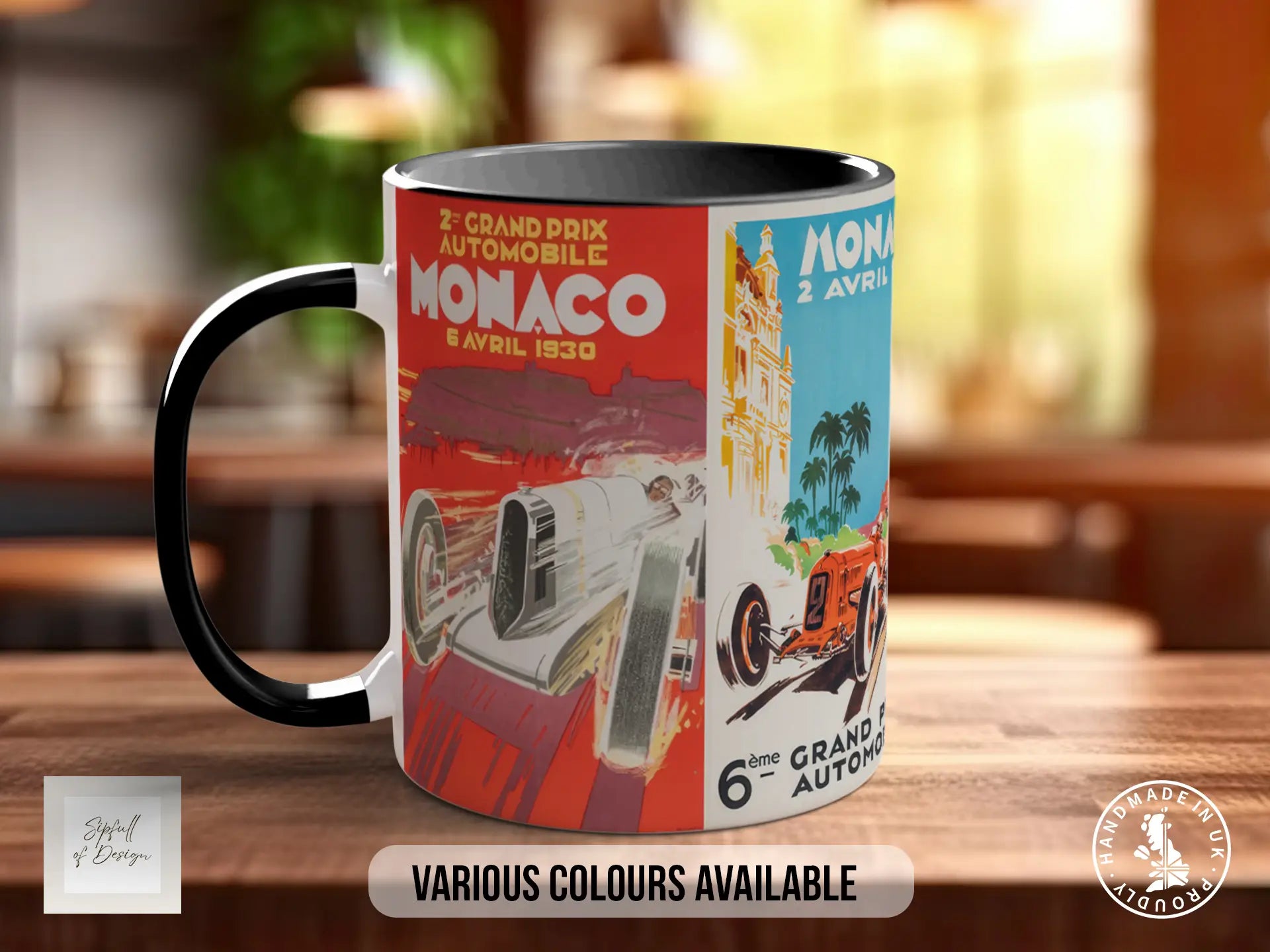 Monaco GP 1930s Mug | Vintage Pre-War Motorsport Gift