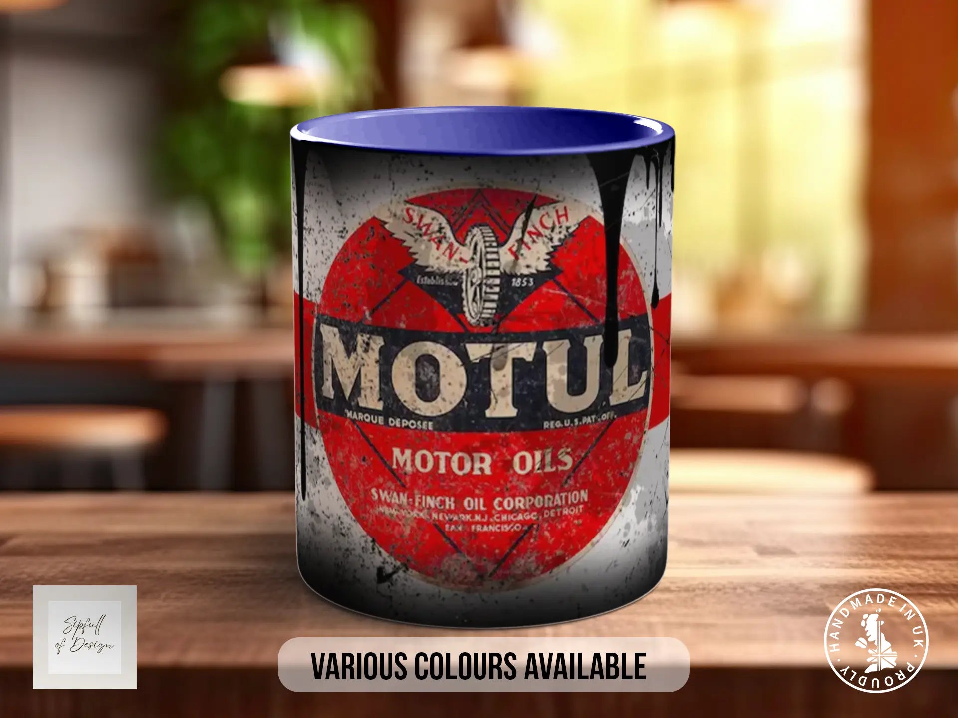 Motul Motor Oil Mug | Vintage Retro Motorsport Garage Gift