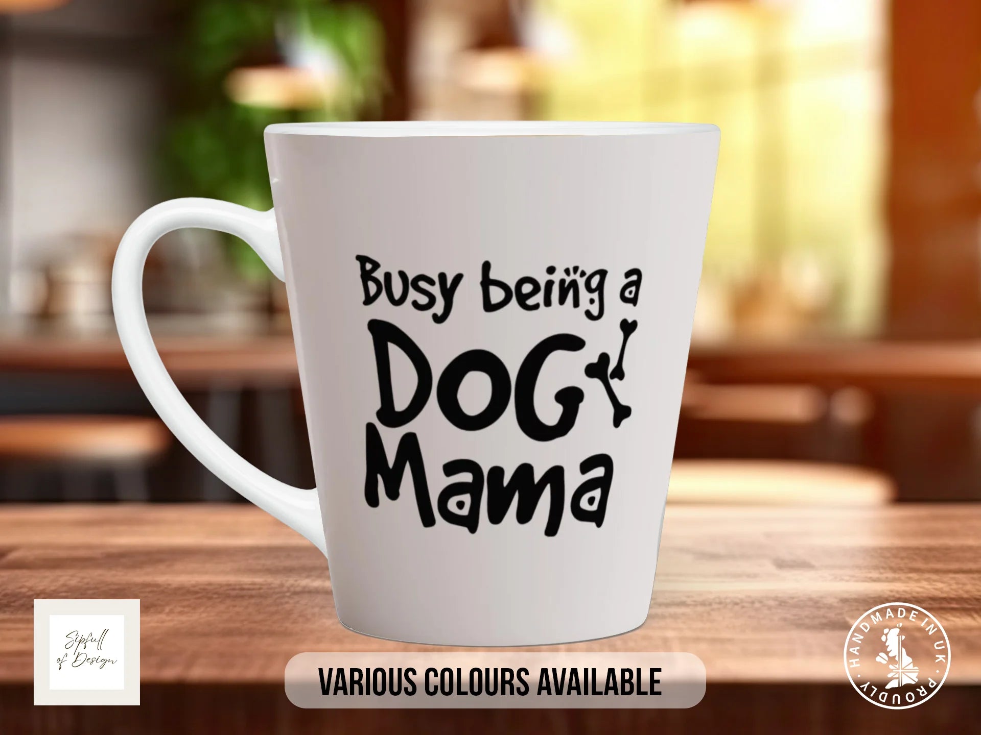 Busy Being a Dog Mama Mug | Funny Dog Mum Gift 12oz Latte