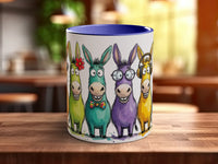 Happy Donkeys Mug | Funny Donkey Lover Gift