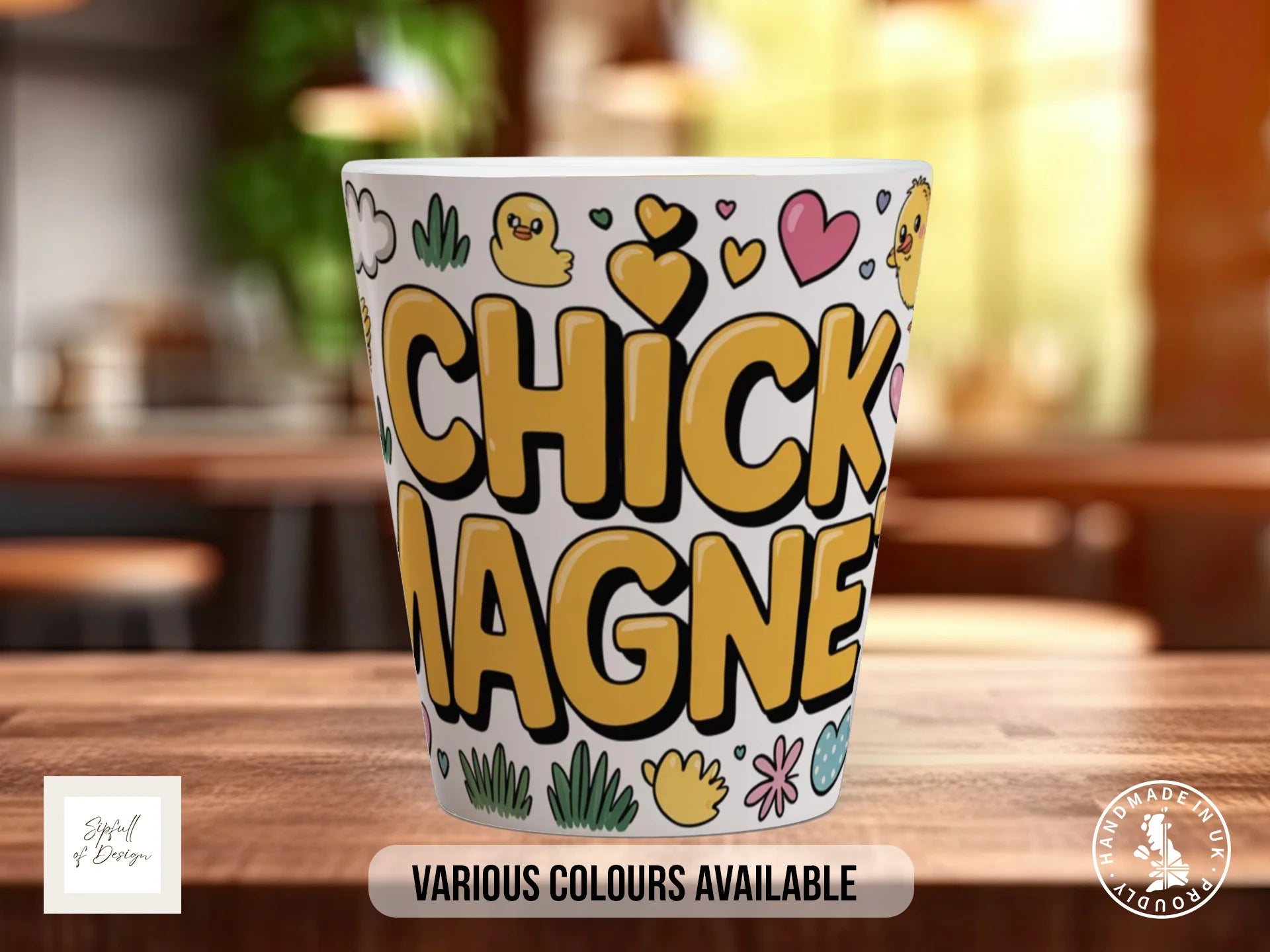 Chick Magnet Mug | Funny Easter Gift 12oz Latte