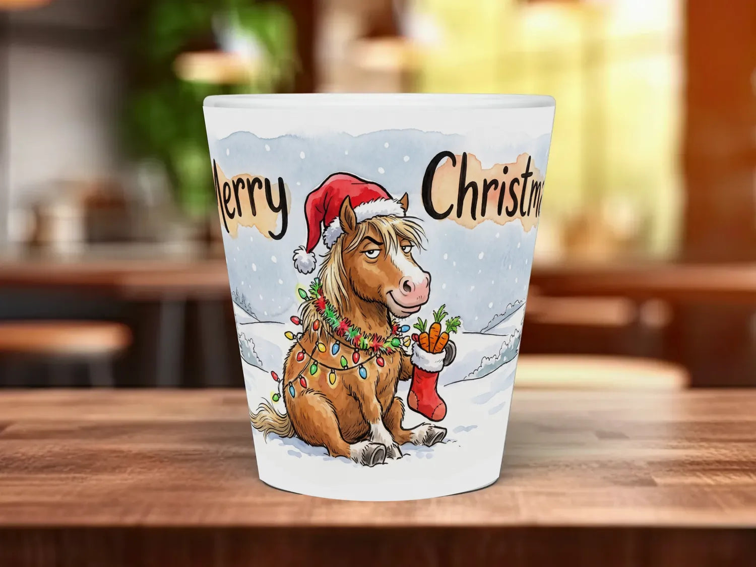 Christmas Horse Mug | Funny Festive Pony Gift 12oz Latte