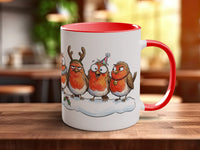 Christmas Robins Mug | Funny Festive Robin Gift