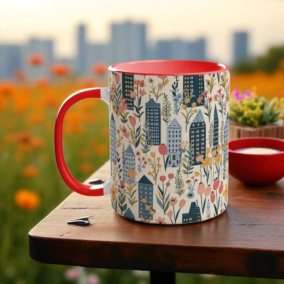 Cityscape Wildflower Mugs