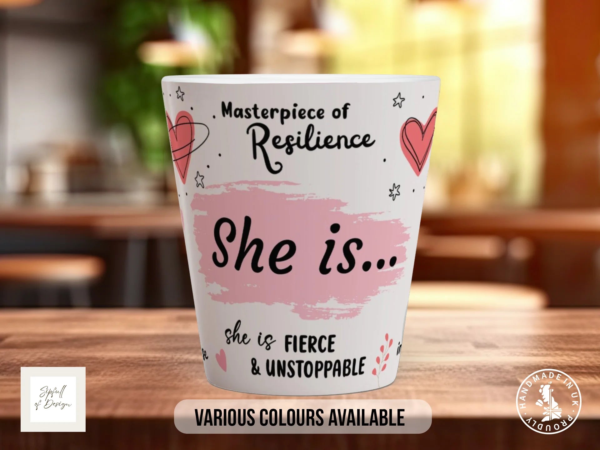 She Is... Mug | Empowering Affirmations Gift for Her 12oz Latte