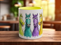 Colourful Horses Mug | Funny Horse Lover Gift