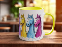 Colourful Horses Mug | Funny Horse Lover Gift