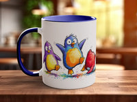 Colourful Penguins Mug | Funny Penguin Lover Gift