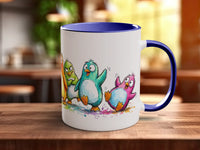 Colourful Penguins Mug | Funny Penguin Lover Gift