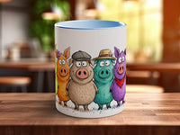 Colourful Pigs Mug | Funny Pig Lover Gift