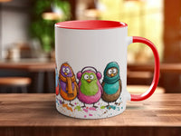 Colourful Robins Mug | Funny Robin Lover Gift