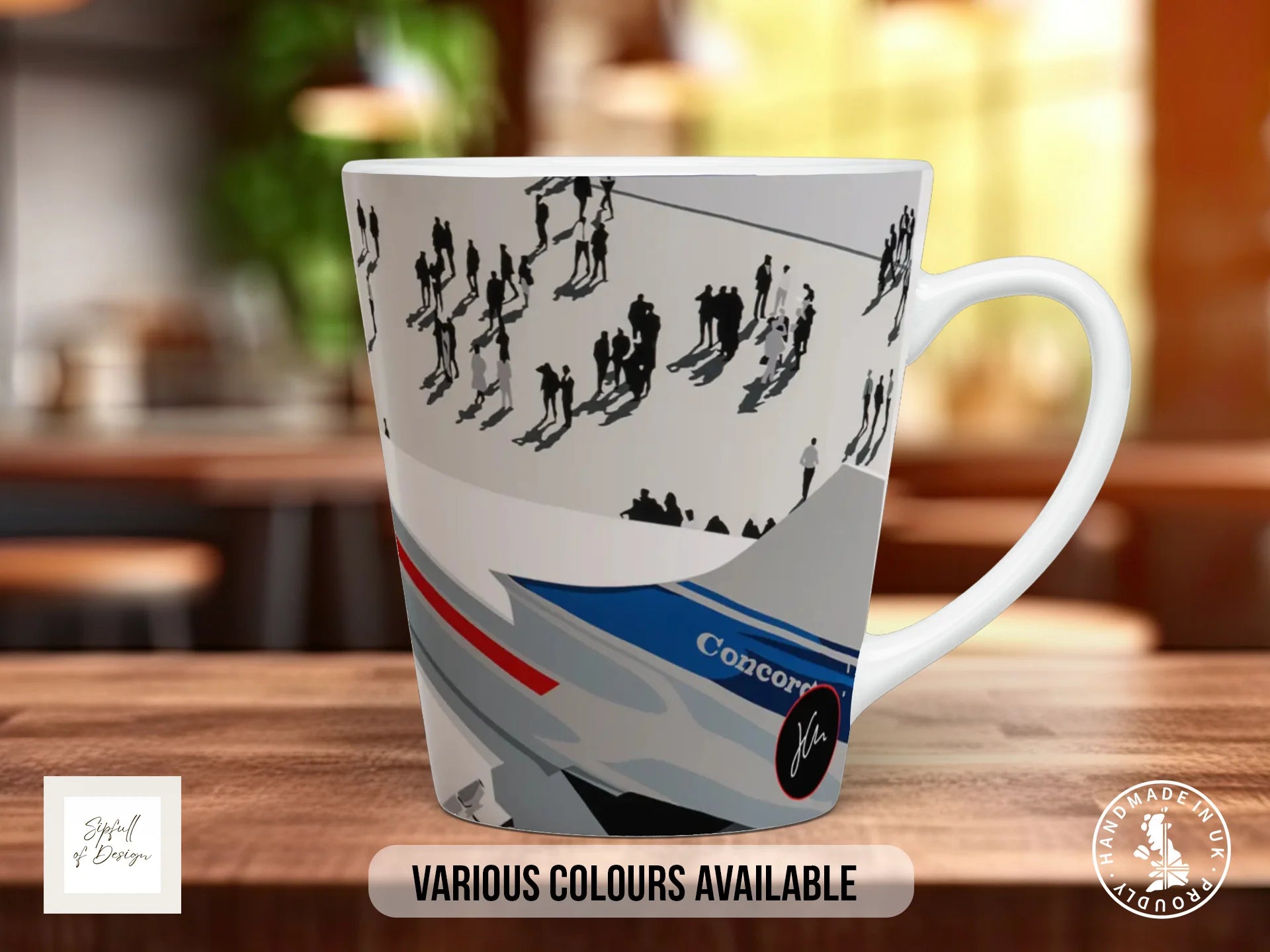 Concorde Mug | Joel Clark Signature Art 12oz Latte