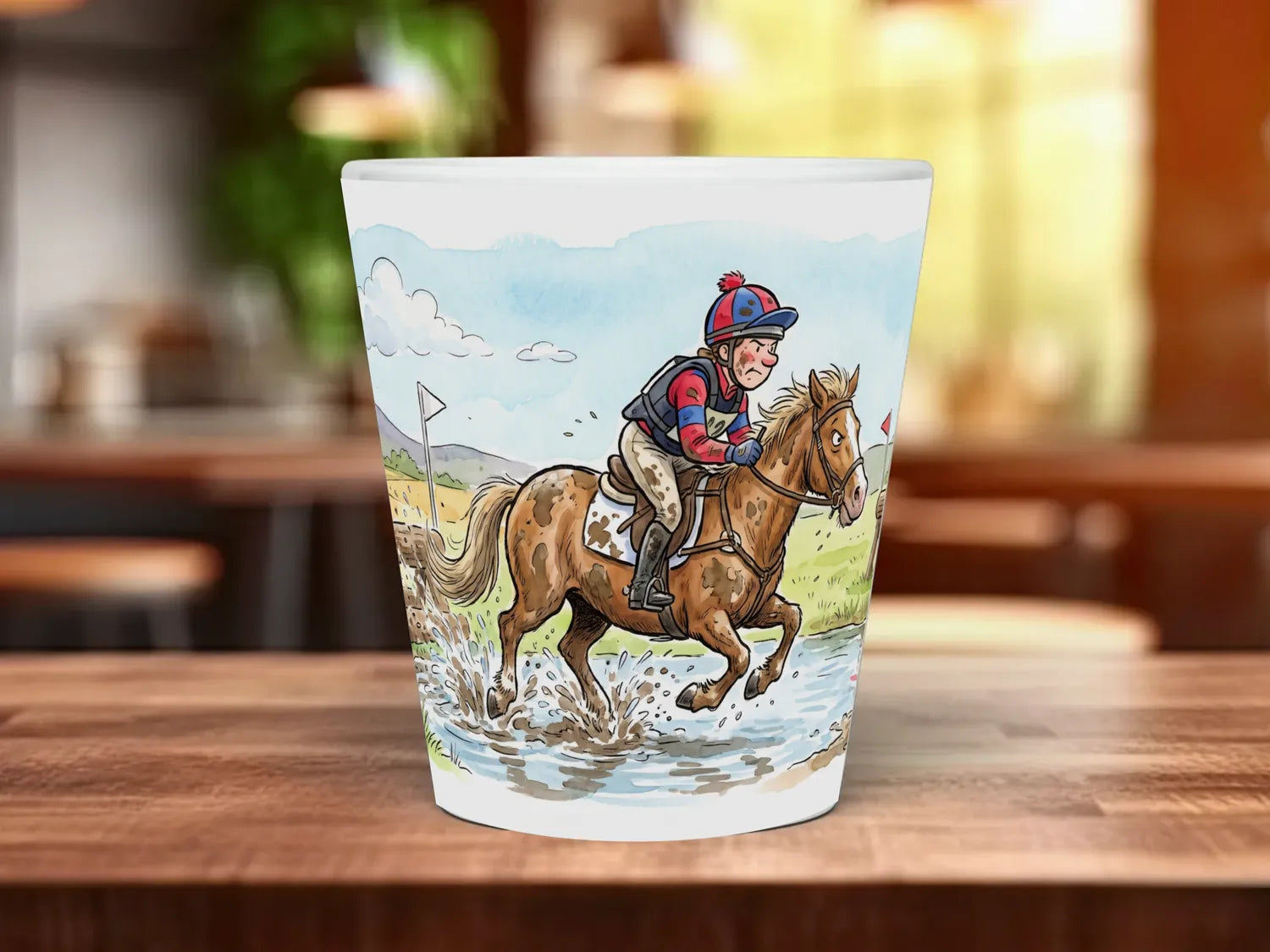 Cross Country Horse Mug | Funny Eventing Gift 12oz Latte