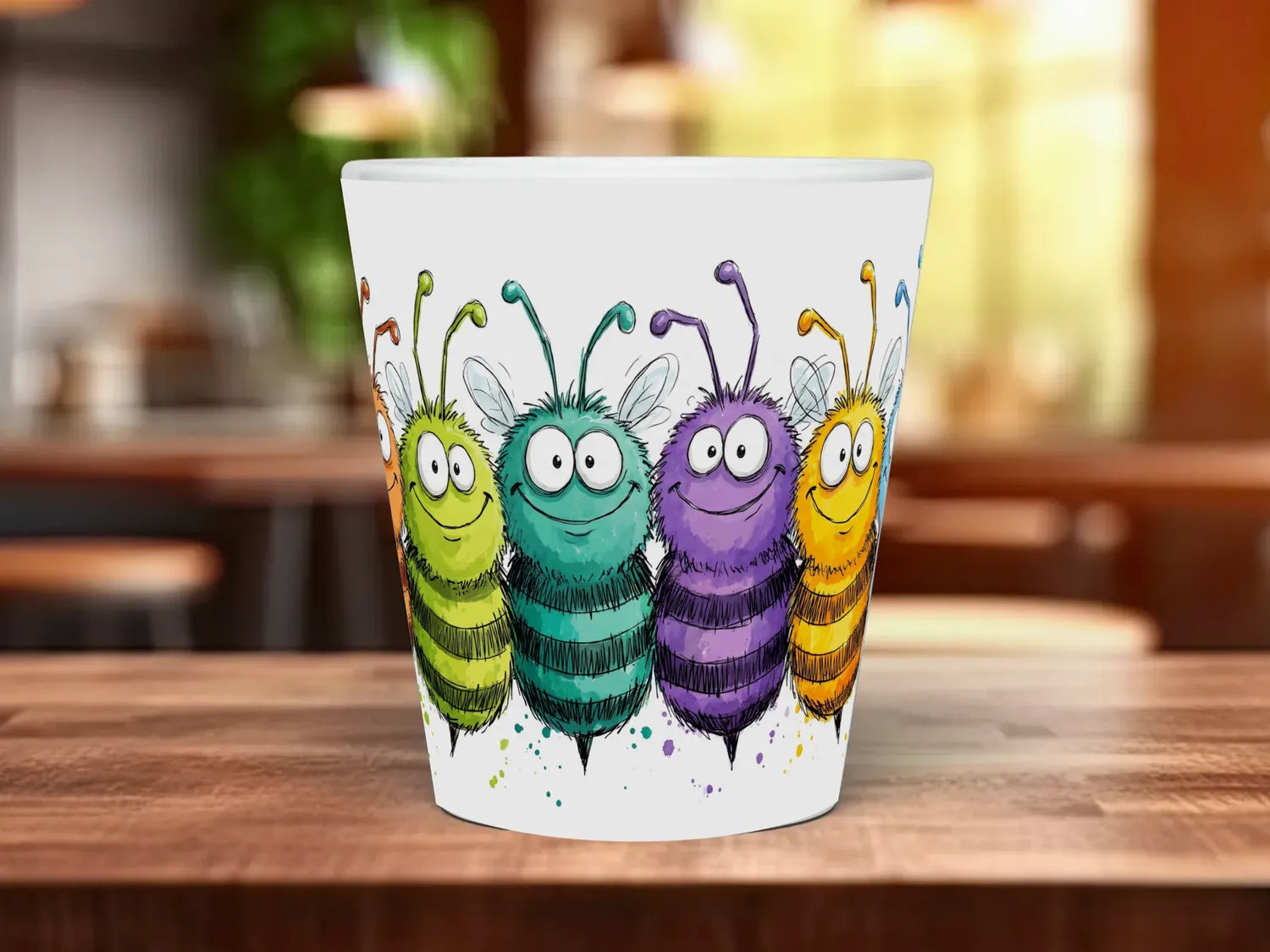 Cute Bees Mug | Funny Bee Lover Gift 12oz Latte