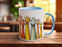 Cute Giraffes Mug | Funny Colourful Giraffe Lover Gift