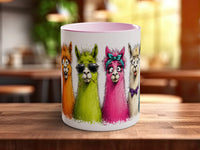 Cute Llamas Mug | Funny Colourful Llama Lover Gift