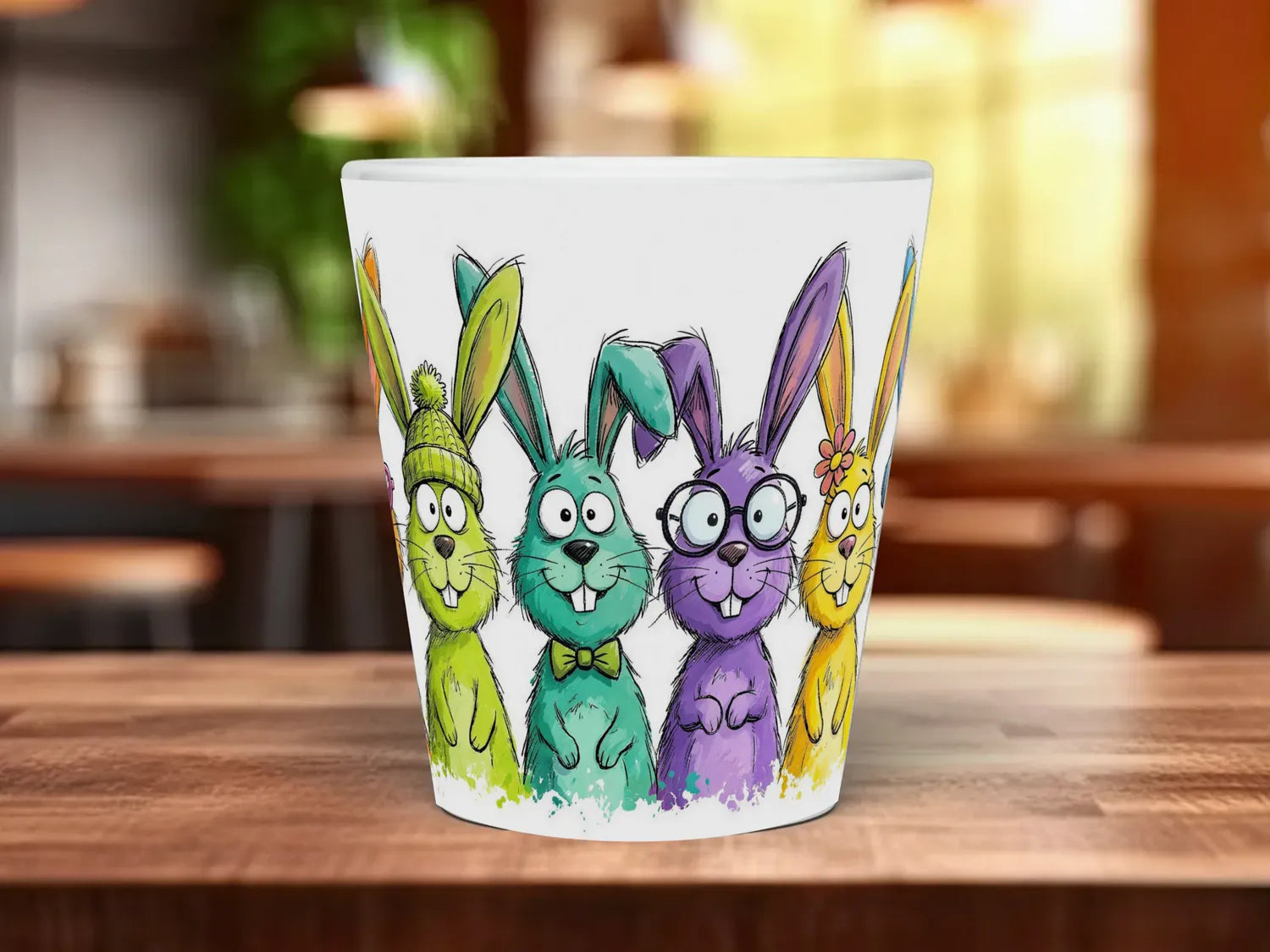 Cute Rabbits Mug | Funny Rabbit Lover Gift 12oz Latte