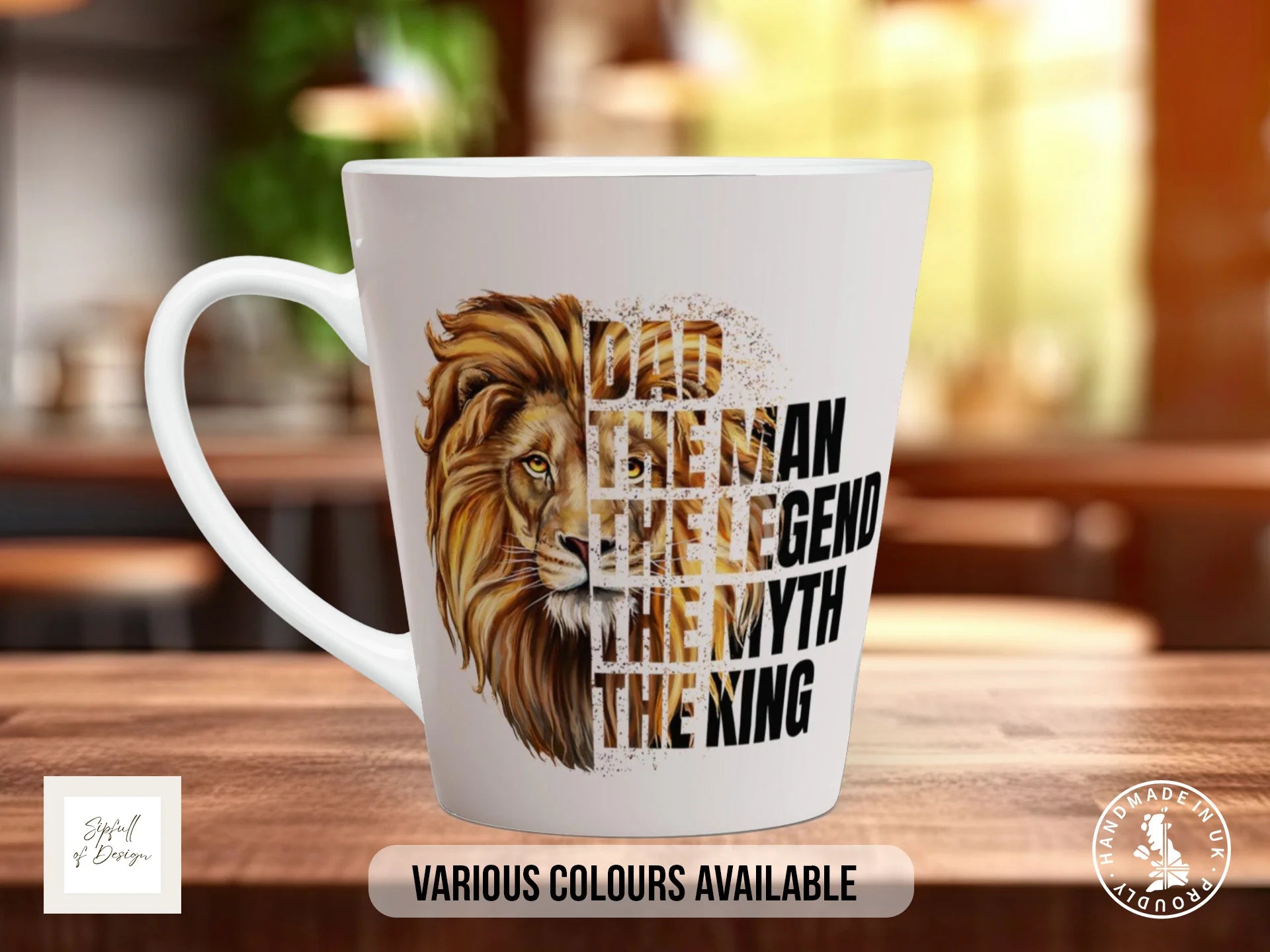 Dad The Man The Legend The Myth The King Mug | Father's Day Gift 12oz Latte