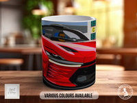 Ferrari Daytona SP3 Signature Mug – Joel Clark artwork, centre view